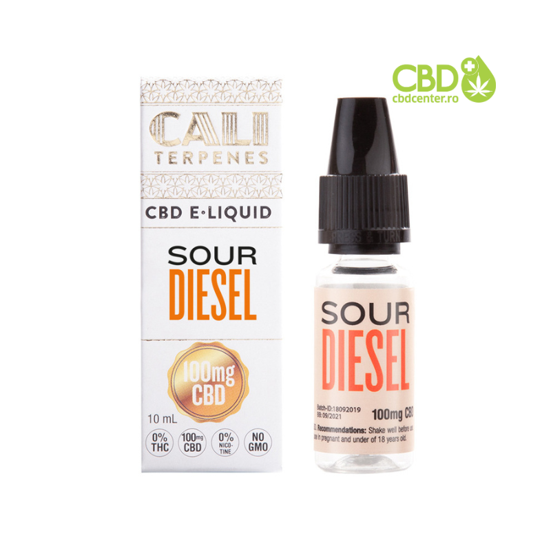 E-LIQUID SOUR DIESEL 100mg CBD - Cali Terpenes