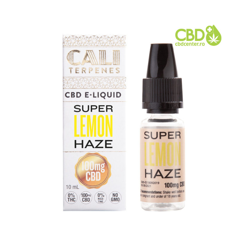 E-LIQUID SUPER LEMON HAZE 100mg CBD - Cali Terpenes
